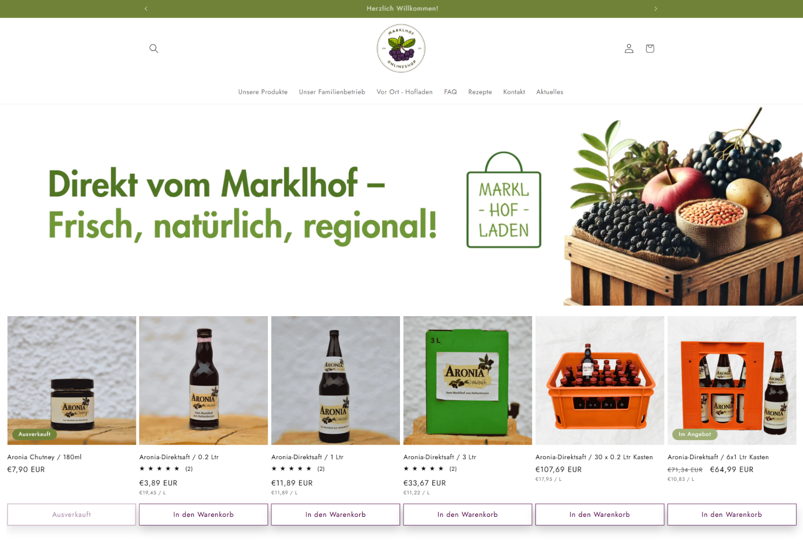 Beispiel für individuelles Webdesign
